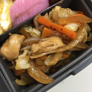 鶏胸肉と玉葱のバーベキューソース炒め♡